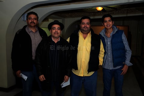 Enrique, César, Óscar y Alfredo