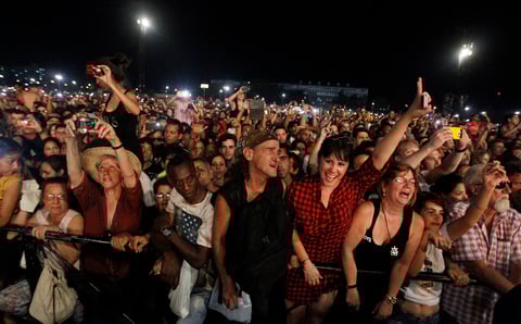 Más de medio millón de personas se congregaron para ver a los Rolling Stones.