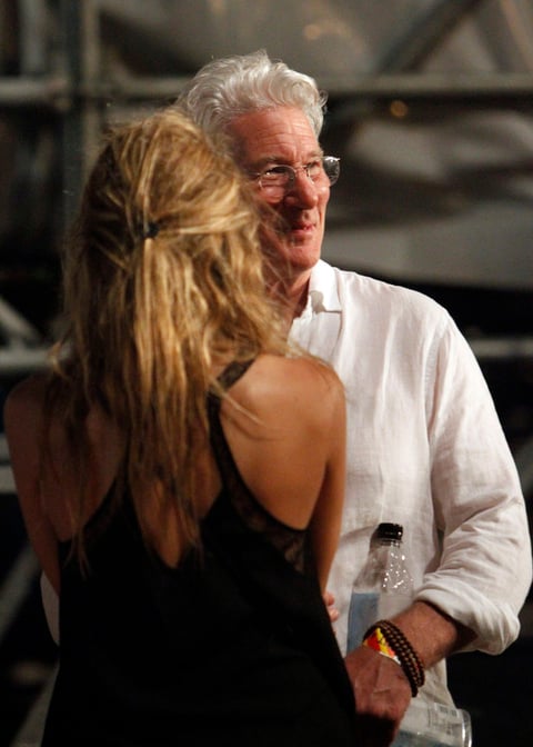 El actor Richard Gere se encontraba presente en el concierto.
