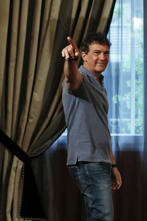 El actor malagueño Antonio Banderas se encontró con la prensa para presentar la película.