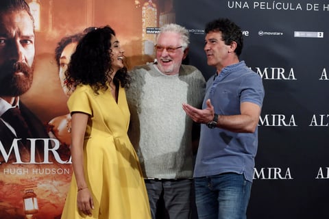 Antonio Banderas regresa al cine con Altamira, cinta que presentó en Madrid.