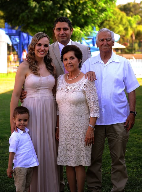 José Antonio, Alejandra, José Antonio, Lidia y Rodolfo