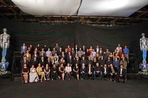A dos semanas de que se lleve a cabo la septuagésimo entrega del Ariel, los nominados de este año, así como aquellos artífices del galardón a lo más destacado del cine nacional se reunieron para convivir, estrechar lazos y tomarse la foto oficial.