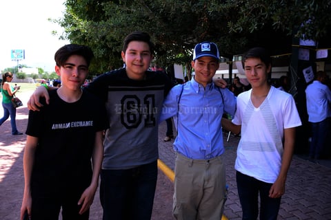 Memo, Héctor, Antonio y Alejandro