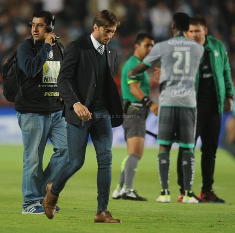 Luis Zubeldía tras el encuentro entre Santos y Tuzos.