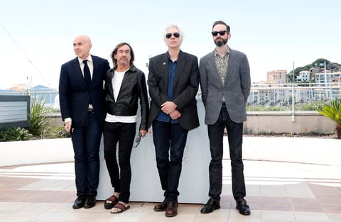 El productor estadounidense Carter Logan, el cantante estadounidense Iggy Pop, el cineasta estadounidense Jim Jarmusch, y el productor argentino Fernando Sulichin.