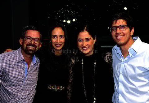 Amado, Cristina, Bárbara y Alan