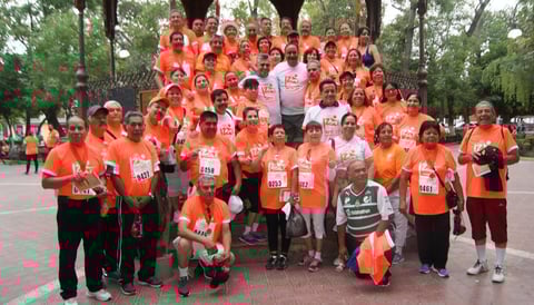 22052016 PARTICIPAN EN LA 12K SNTE.  Maestros jubilados de Gómez Palacio, Durango.