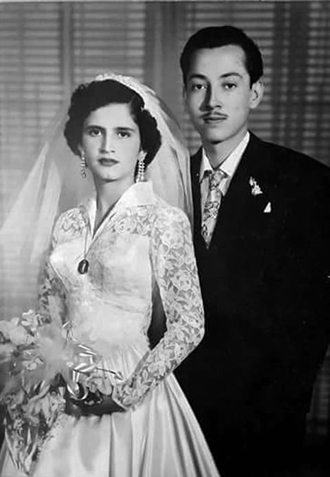 05062016 María Margarita Aguilar González y Agustín Vázquez Mendoza (f), quienes cumplirían 61 años de casados.