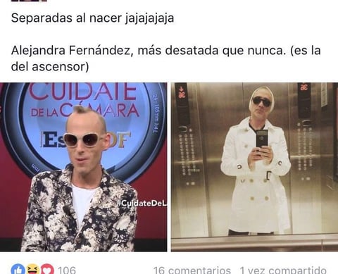 Al cantante también se le comparó con el conductor de Cuídate de la moda, Edy Smol.