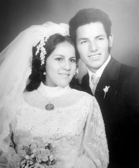 26062016 JosÃ© Garza y MarÃ­a del Carmen LÃ³pez, mayo de 1973.