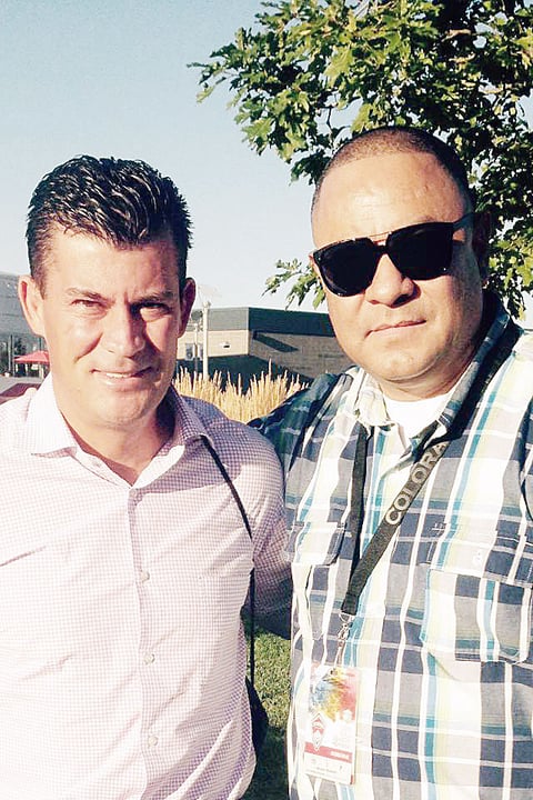 30062016 Con Ramón Ramírez en el Rapids Game.