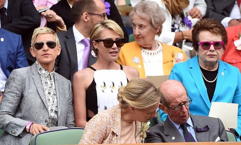 Ellen DeGeneres y su pareja Portia de Rossi también presenciaron la final.