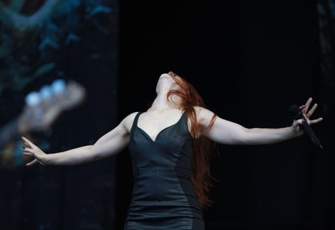 Durante una hora, la agrupación liderada por la cantante Simone Simons dio rienda suelta a su música, que ya ha conquistado diversas partes del mundo.