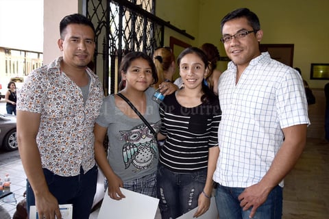 26072016 EN EL TIM.  Hiram, Annel, Ingrid y Hugo.