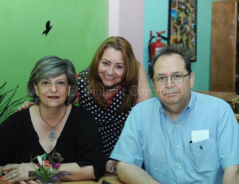 25072016 CONVIVEN.  Patricia, Rosy y Arturo.