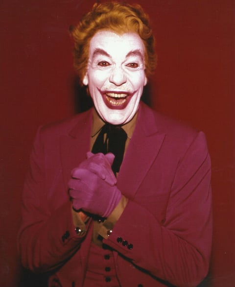 El "Guasón" más antiguo fue César Romero en la serie Batman de 1968.