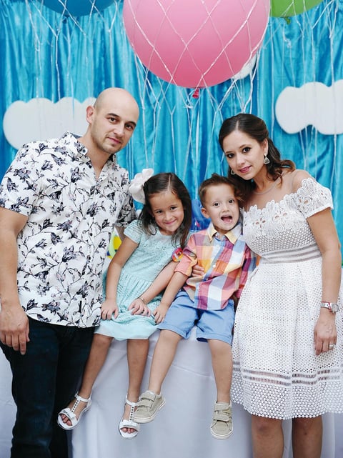 07082016 CONVIVEN.  Carlos, Susana, Sebastián y Camila.