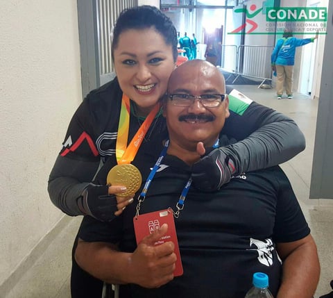 Ángeles Ortiz y Luis Zepeda, se mostraron felices de ser campeones olímpicos.