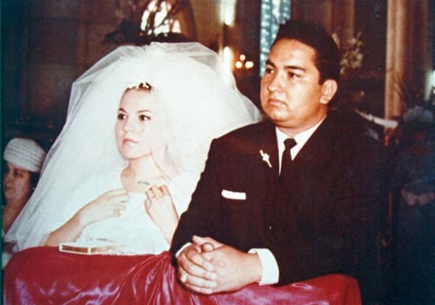 11092016 50 ANIVERSARIO DE BODAS, Srita. Martha Margarita Arzola González y Dr. José Mauro Aguado González el 10 de septiembre de 1966.