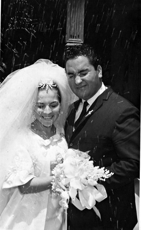 11092016 Srita. Martha Margarita Arzola González y Dr. José Mauro Aguado González el 10 de Septiembre de 1966.