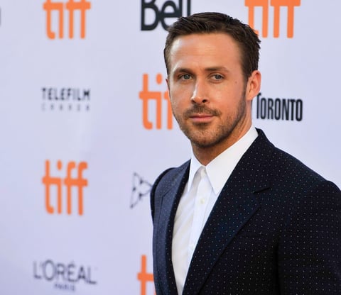 El actor canadiense posando durante el estreno de la película La La Land.