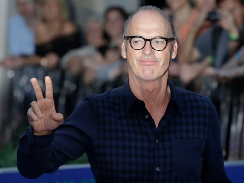 El actor Michael Keaton también acudió a la ceremonia de estreno.