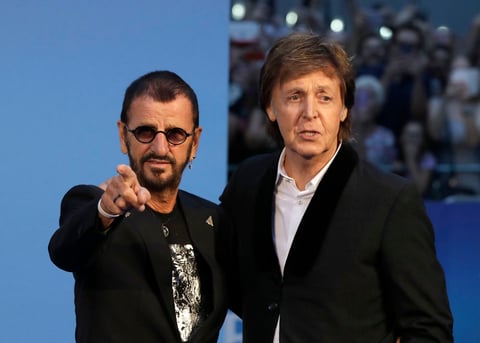 Ringo Starr y Paul McCartney, los dos beatles sobrevivientes, acudieron al estreno en el Leicester Square de Londres.
