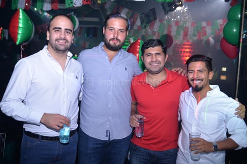 Esteban, Rodrigo, Hugo y Rodrigo