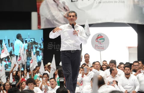El dirigente nacional del Partido Revolucionario Institucional estuvo en Torreón.