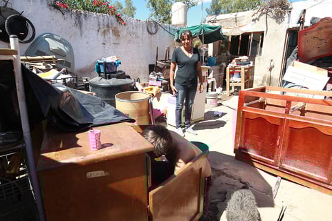 Los muebles y pertenencias de las personas se vieron afectadas.