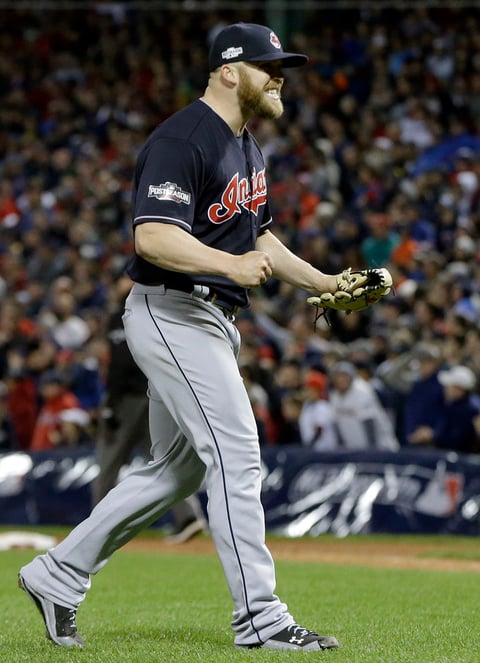 Cody Allen logró el salvamento.