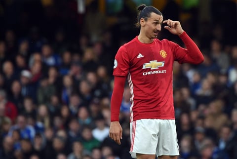 Zlatan Ibrahimovic del Manchester United.