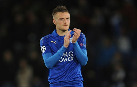 Jamie Vardy del Leicester City.