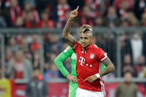 El Chileno Arturo Vidal del Bayern Munich.