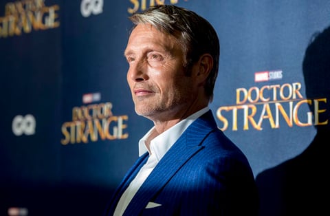 El actor danés Mads Mikkelsen durante la estrena,