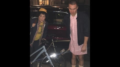 Amy schumer y su novio se disfrazaron de los personajes de Stranger Things