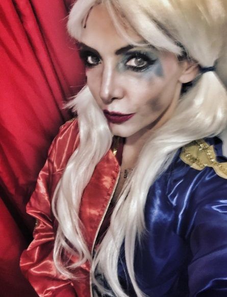 Erika Zaba. La integrante de OV7 se volvió “Harley Quinn”.