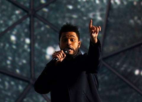 The Weeknd, una de las figuras de la noche.