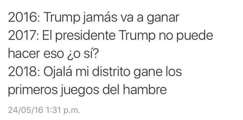 Así el proceso evolutivo de la candidatura al triunfo de Trump.