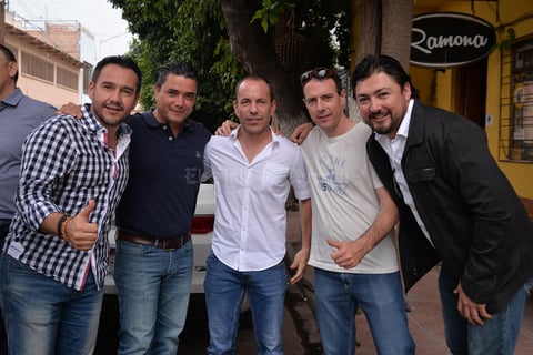 Alex, Alejandro, Toño, Lalo y Enrique