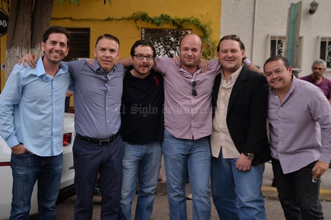Salomón, Pancho, Vidal, César, Ramón y Eugenio