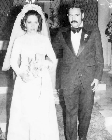 13112016 Silvia Casas de Reyes y Jesús Reyes García en 1973.