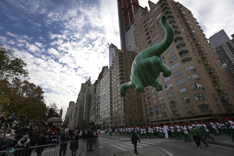 Globos de distintas figuras fueron el espectáculo principal.