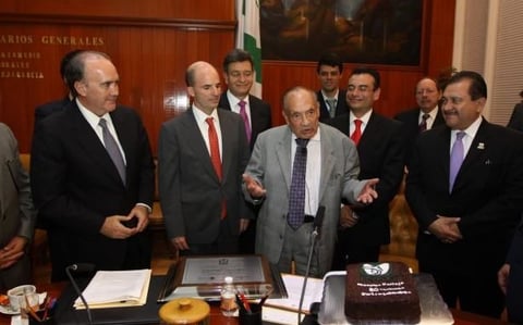 19 marzo. Juan Moisés Calleja García | A los 102 años falleció el político y exsecretario del Instituto Mexicano del Seguro Social.