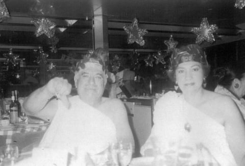 11122016 Miguel Sánchez Carrillo y María Luisa Triana Pacheco en una noche romana en junio de 1990.