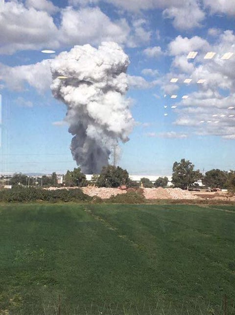 Las detonaciones no pararon en al menos 12 minutos.