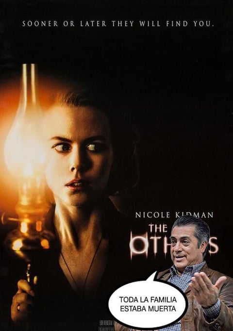 Los Otros, fue otra película por la que el Bronco, según la burla en las redes sociales, arruinó con sus confesiones.