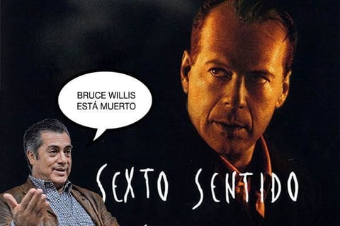 Se crearon memes en donde sale El Bronco en imágenes de portadas de películas famosas, arruinando los finales en forma de 'Spoiler'. Como ejemplo la película Sexto Sentido.