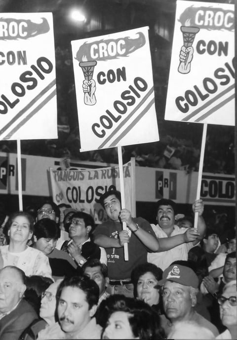25122016 Lic. Alfonso López Blanco participando activamente como priista desde 1980, participó en la campaña para Presidente de la República del Lic. Luis Donaldo Colosio en 1993 en Torreón, Coahuila.